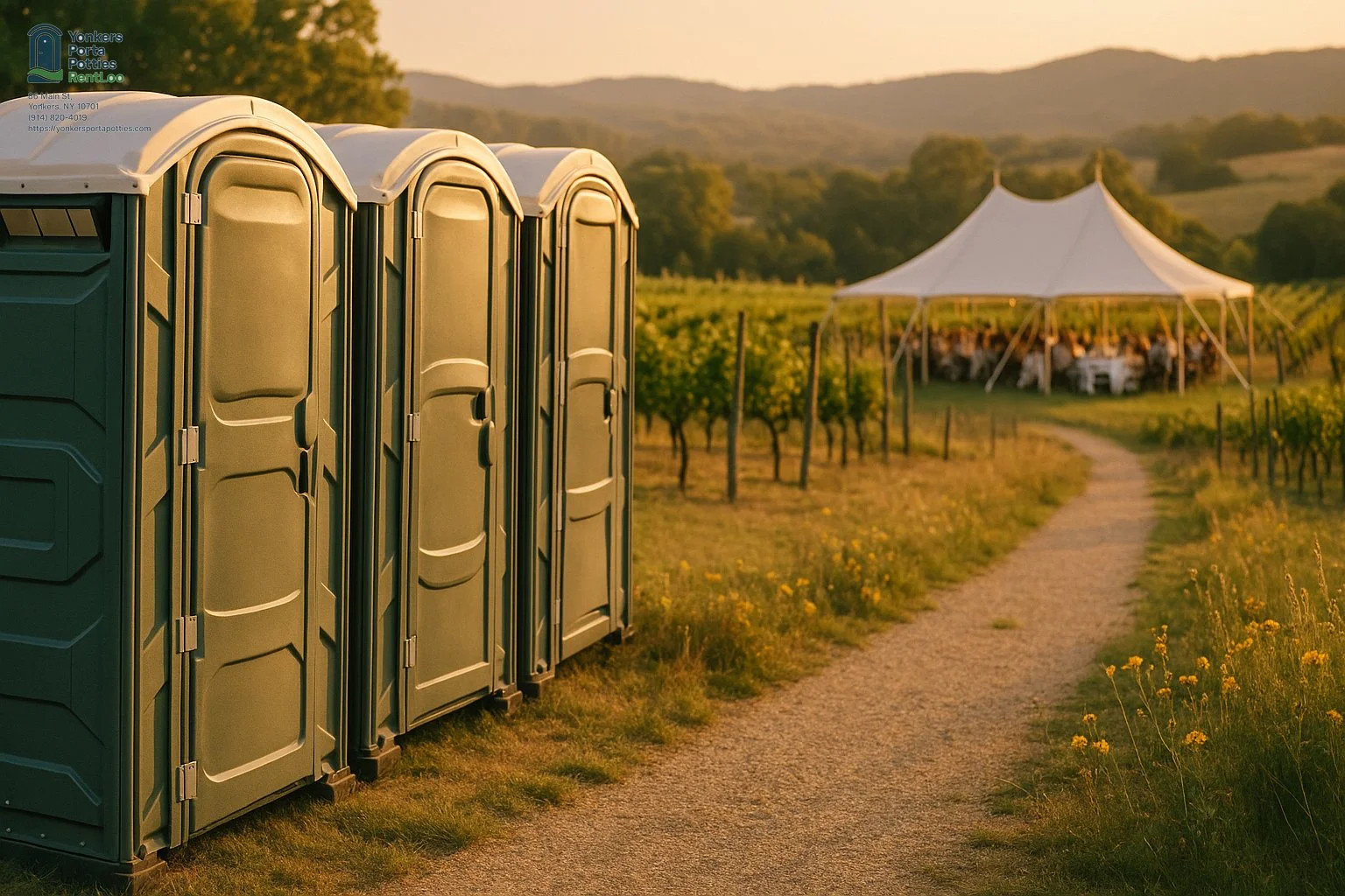 wedding porta potty rental near yonkers